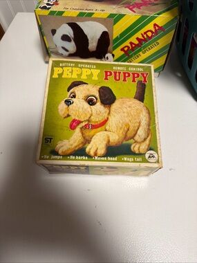 Peppy Puppy Battery Operated Toy Box - Yellow Illustration